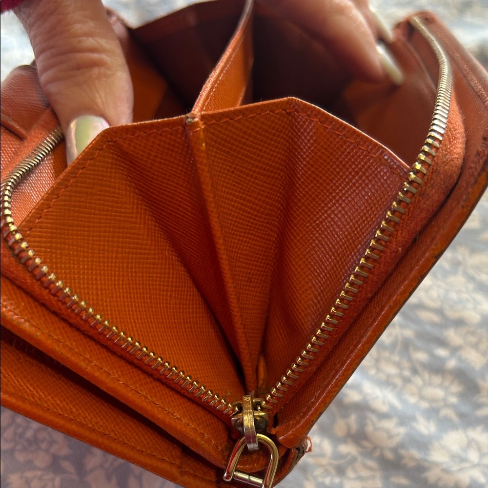 Prada Tangerine Leather Wallet - Picture 12 of 14